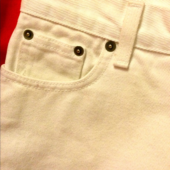 💥NWOT💥VINTAGE 80’S WHITE DENIM JEAN CAPRI - Picture 13 of 16